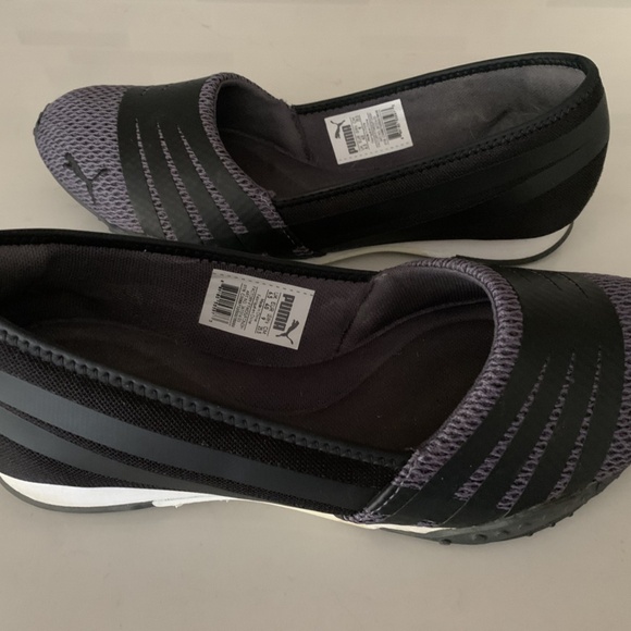 Puma Asha Alt 2 Ballet Flats Slip-On Shoes sz 9 Purplish-grey/Black - Picture 3 of 4